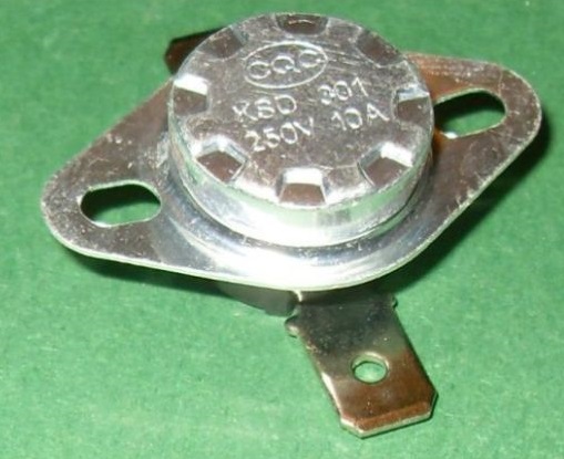Tepelný spínač 10A 250V 60C otvorený FV(2233)