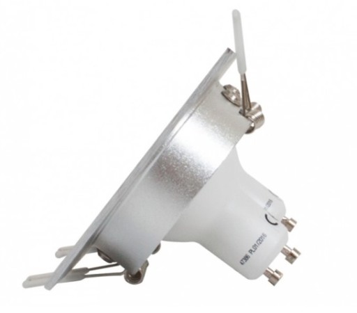 DRŽIAKY LAMPY x2 HALOGÉN CHROMOVÁ LAMPA 2x4,8W LED GU10
