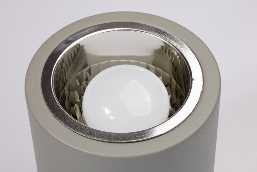 Prisadené stropné svietidlo, trubica POLUX E27, 10 cm