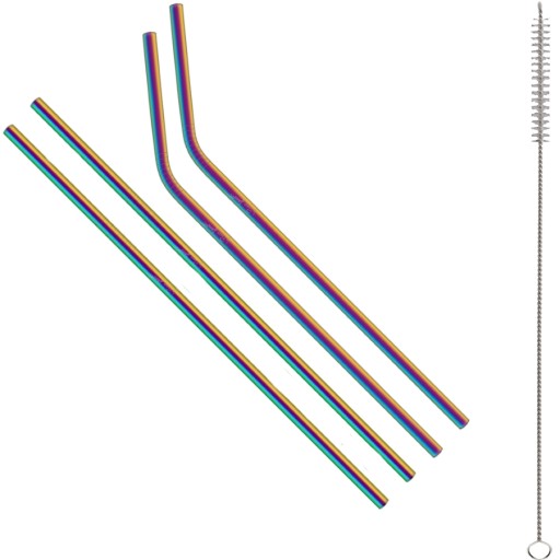 Kovové slamky, oceľové rúrky LAMART LT-7053 4 ks