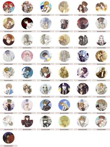 Manga Anime Angel Sanctuary Pins MNOHÉ DIZAJNY