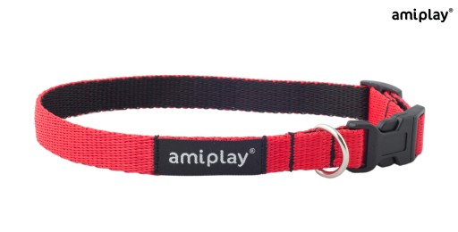 amiplay Twist L nastaviteľný golier červený