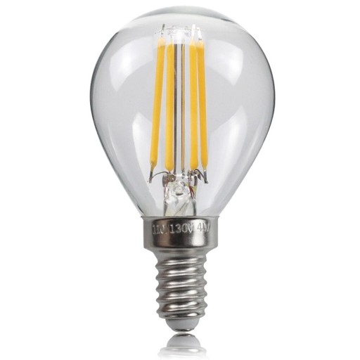 E14 LED FILAMENT G45 žiarovka 4W EDISON HEAT guľa
