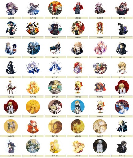 Manga Anime Pandora Hearts Pins MNOHÉ DIZAJNY