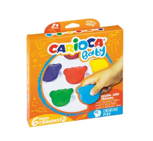 Prvé pastelky pre deti 1+ 6 farieb Carioca Emotions