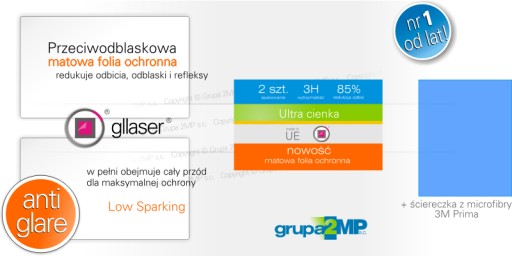 GLLASER AG Mio Spirit 7500 matná ochranná fólia