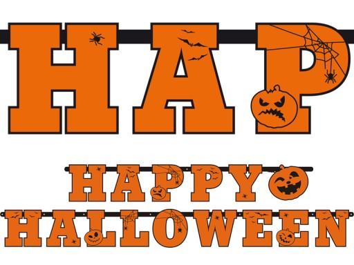 BANNER Ozdobná girlanda na veselú halloweensku párty