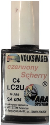 VW LC3W R8 ROSEWOOD ČERVENÝ NÁTER NA ŠKRABENY ARA