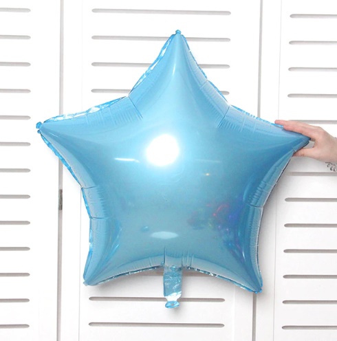 Modrá hviezda z neba Hviezdny fóliový balón S18