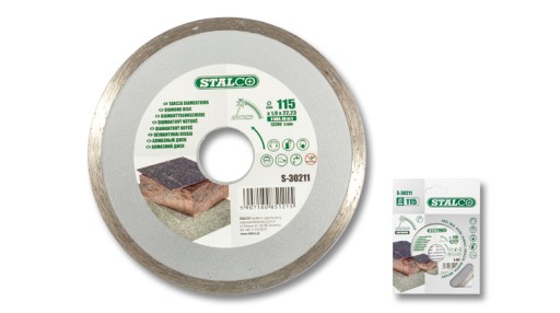 PLNÝ DIAMANTOVÝ DISK Ø 125mm STALCO