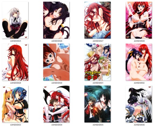A3 Plagát Manga Anime High School DxD VEĽKÝ VÝBER