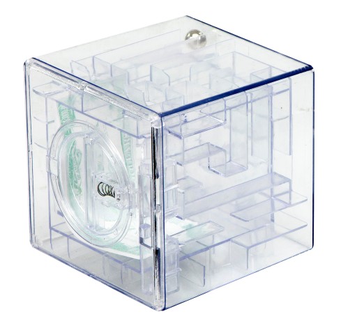 PRASIATKO LABYRINT PUZZZLE TRANSPARENTNE 10CM