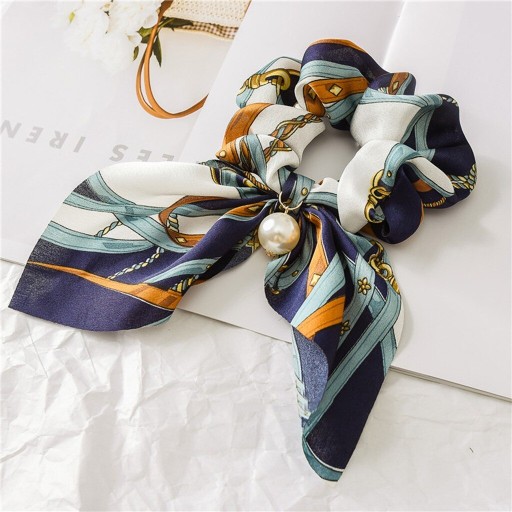 Gumička do vlasov, froté, šatka, mašľa, ozdoba, prívesok, elegantná perla