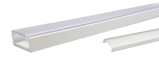 BIELY POVRCH PVC PROFIL pre LED 1m + LAMPA