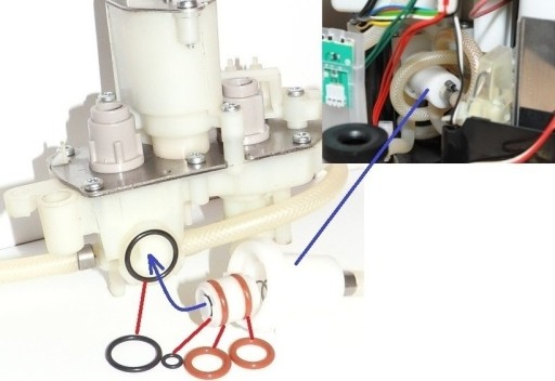 Tesnenia ventilov MS-0697943 Krups maker XP7250 EA8050 EA88 EA89 EA90 atď.