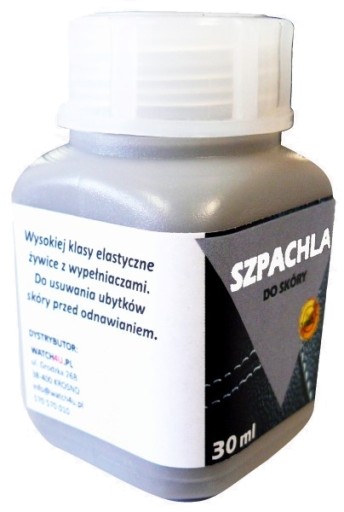 RENOVÁCIA KOŽE ŠEDÝ KOŽNÝ TMEL NA KOŽU 30 ml