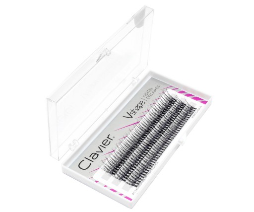 CLAVIER Vshape lastovičie mihalnice 8mm