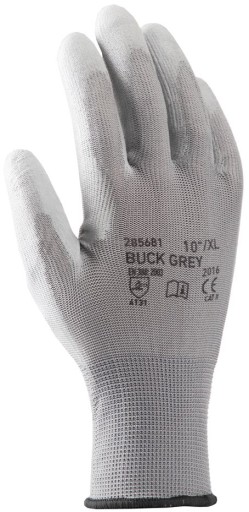 Pracovné rukavice Buck Grey Strong, 1 pár, veľkosť 6