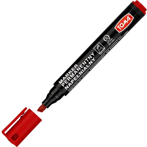 THICK permanentný fix - červený