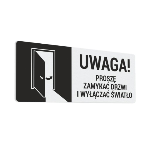 Zatvorte dvere a zhasnite svetlo - nálepka