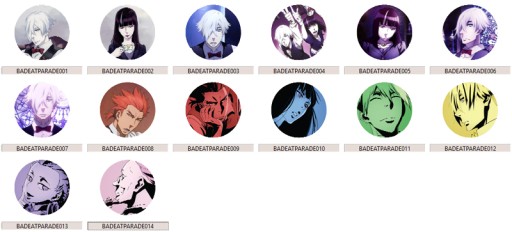 Manga Anime Death Parade Pins MNOHÉ DIZAJNY