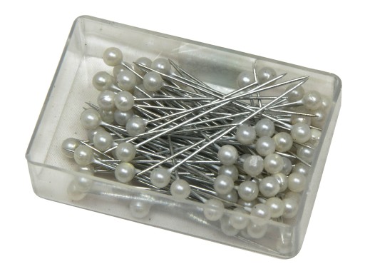 PINS, perleťová, nerezová krabička so 100 PINS