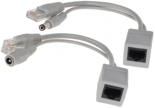 NAPÁJANIE POE ADAPTÉRA CEZ DC RJ45 SKÚTENÝ KÁBEL HQ