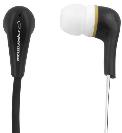 EH146K Lollipop slúchadlá do uší čierne Esperanza