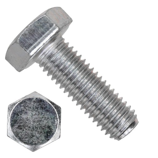 Skrutka metrická M6x20 DIN 933 trieda 5,8, pozink 0,25 kg