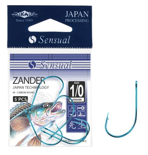 Mikádo háčiky Sensual Zander 1/0 BL Resin Sanda