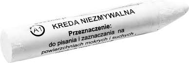 Permanentná vodeodolná biela krieda