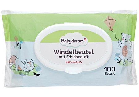 Vrecia na plienky Babydream 100ks hit čerstvosti