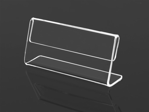 STOJAN typ L pre CENY POPIS CENNÍK 75x30 mm PLEXI