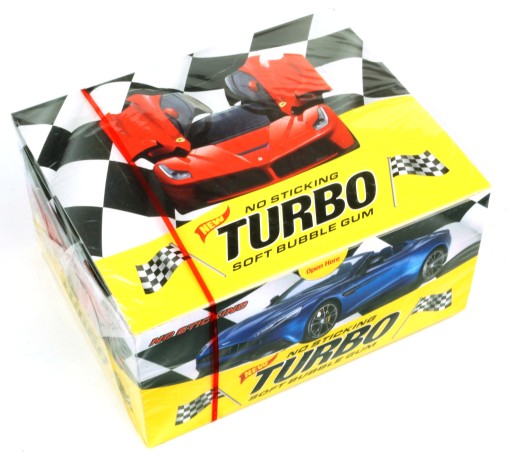 Žuvačky Turbo NO STICKING 100 kusov 450g