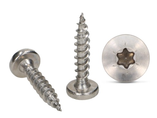 4x40 skrutky do dreva Nerezový objektív Torx 10S