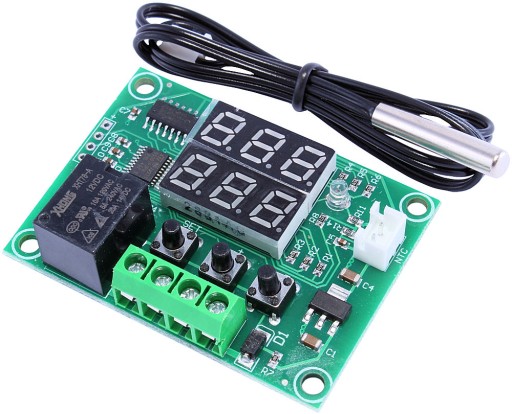 Digitálny termostat W1219 12V -30C +110C Sonda