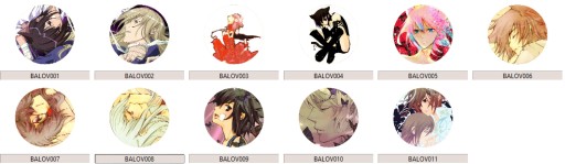 Manga Anime Loveless YAOI Pins VEĽKÝ VÝBER