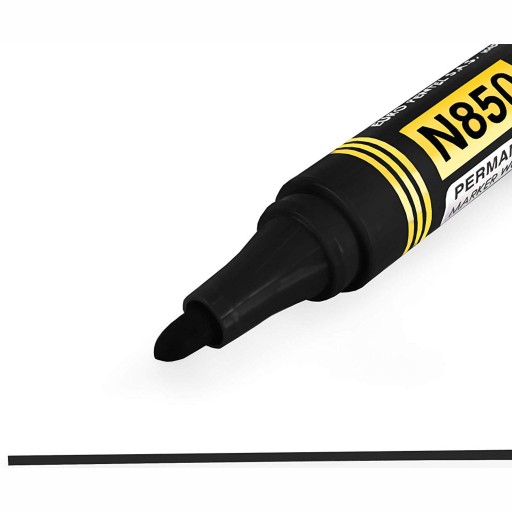 Permanentný popisovač PENTEL N850, okrúhly, čierny, univerzálny PREMIUM