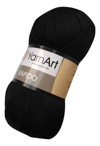 100g priadza 100% mikrovlákno Rapido black 670