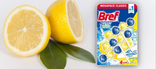 Bref Power Aktiv - Set, 3 WC bloky - Citrón
