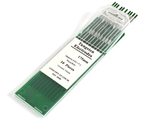 TIG WP volfrámové elektródy, zelené, 2,0 mm, každá