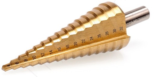 KUŽELOVÁ VRTAČKA KROKOVANÁ HSS + TITÁN 4-32mm