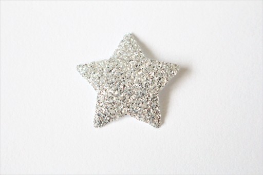 Termo nažehľovačka strieborná nášivka 24x24mm 10 ks