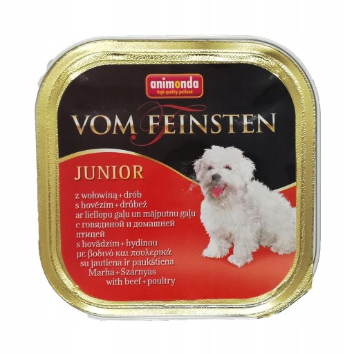 ANIMONDA VOM FEINSTEN JUNIOR hovädzie a hydinové mäso 150g