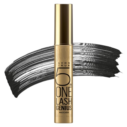 AVON GENIUS BLACKEST BLACK MASCARA 5V1 10ml