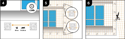 BALKÓNOVÁ SIEŤ PRE MAČKU PRE VTÁKY A HOLUBY 3 FARBY SIEŤKA 50x50mm NA MIERU