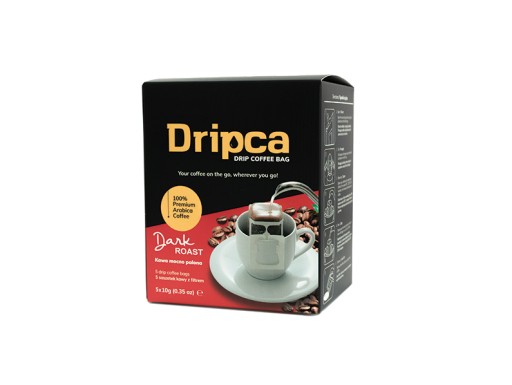 DRIPCA mletá káva s filtrom PODÁVANIE 5 ks