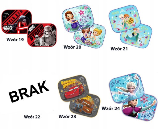 BOČNÉ SLNEČNÉ TIENE DO AUTA 2 KS KUBUŚ