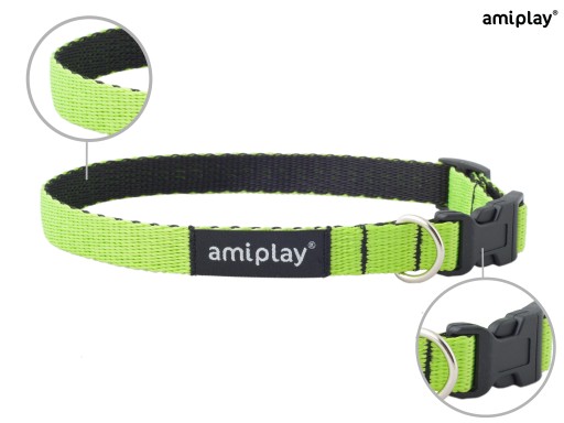 amiplay Nastaviteľný golier Twist M Green