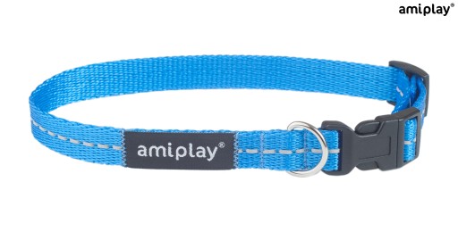 amiplay Reflexný M reflexný golier Modrý